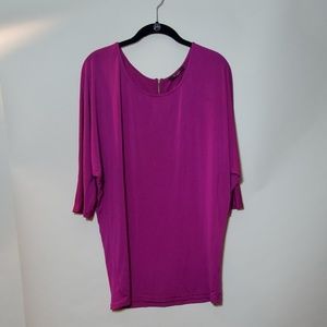 41 Hawthorn Magenta dolman sleeve top women Sz M